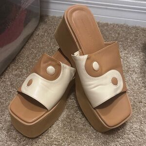 Princess Polly Yin Yang Platform Sandals
